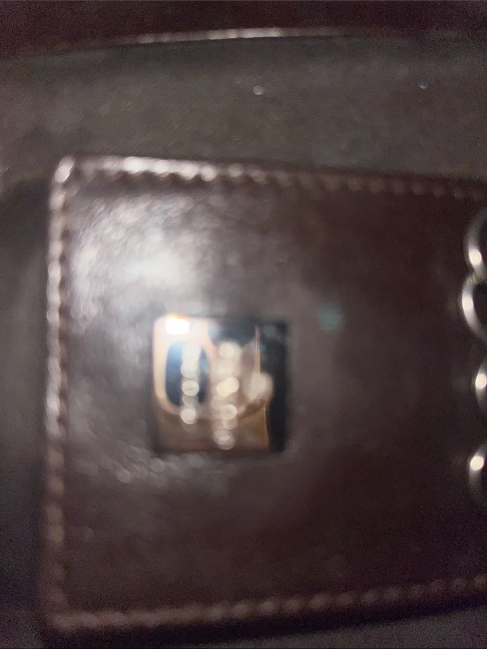 Fendi Brown & Black Monogram Key Case